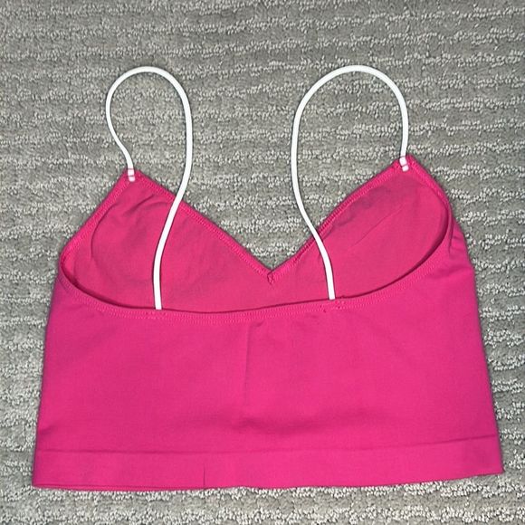 FREE PEOPLE | NWOT Sweetheart Seamless Brami in Punch Crush - Picture 3 of 3
